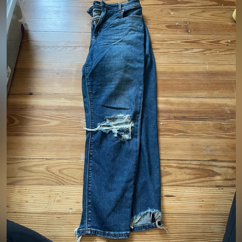 American Eagle Ripped Mom Jeans